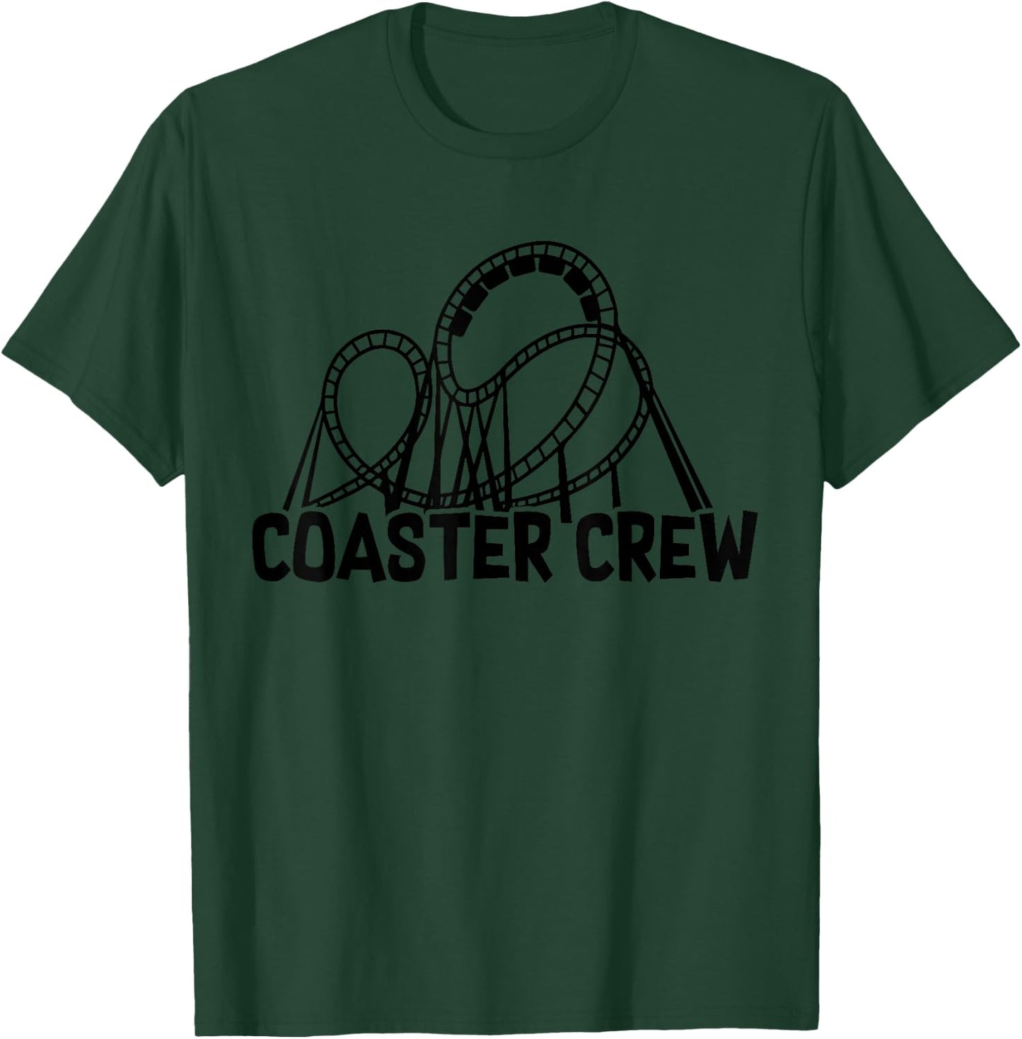 Rollercoaster Crew I Family Roller Coaster T-Shirt - T-Shirt | Forest