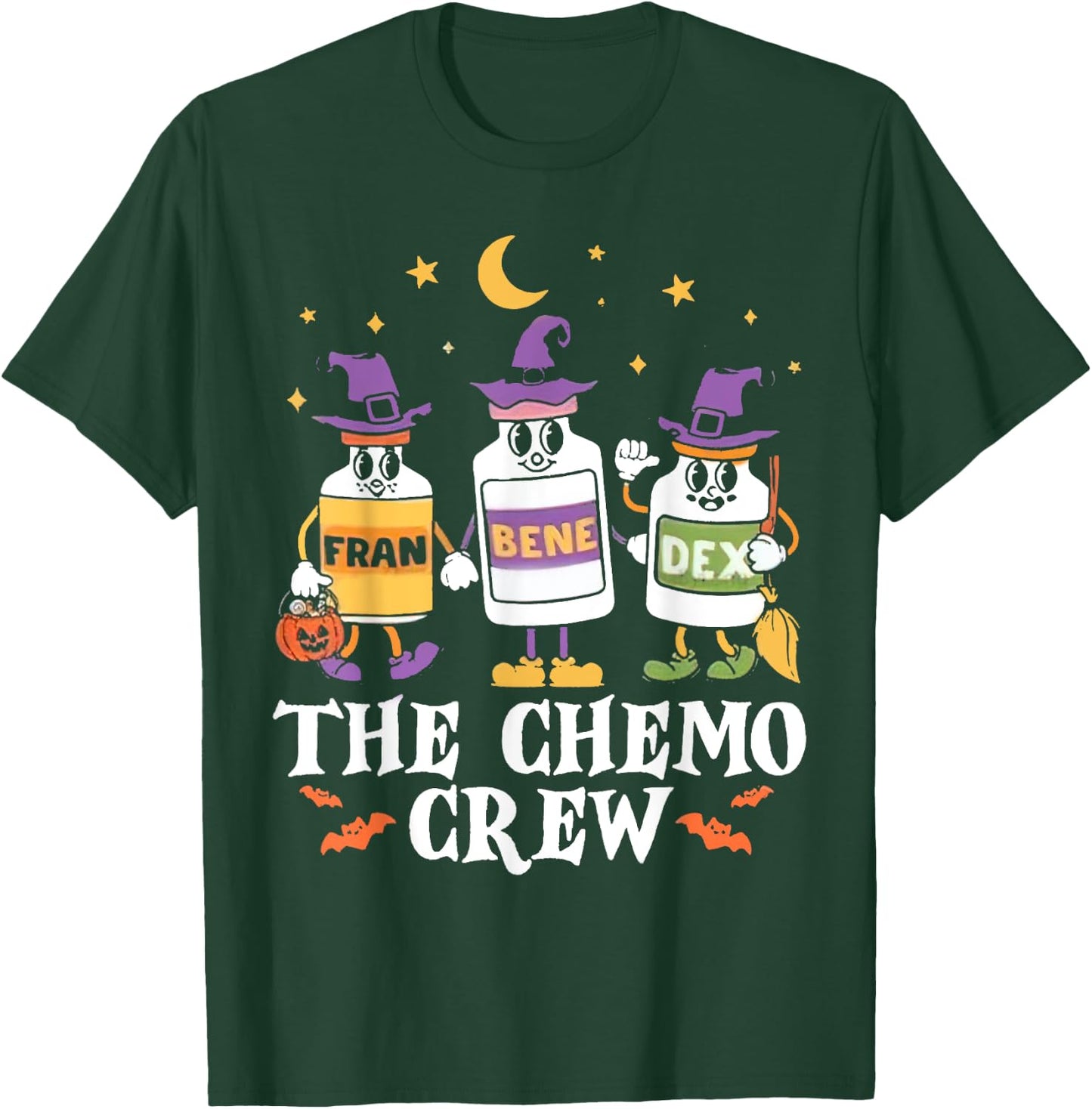 Oncology Nurse Halloween, Nurse Squad Chemo Spooky Nurse Icu T-Shirt - T-Shirt | Forest