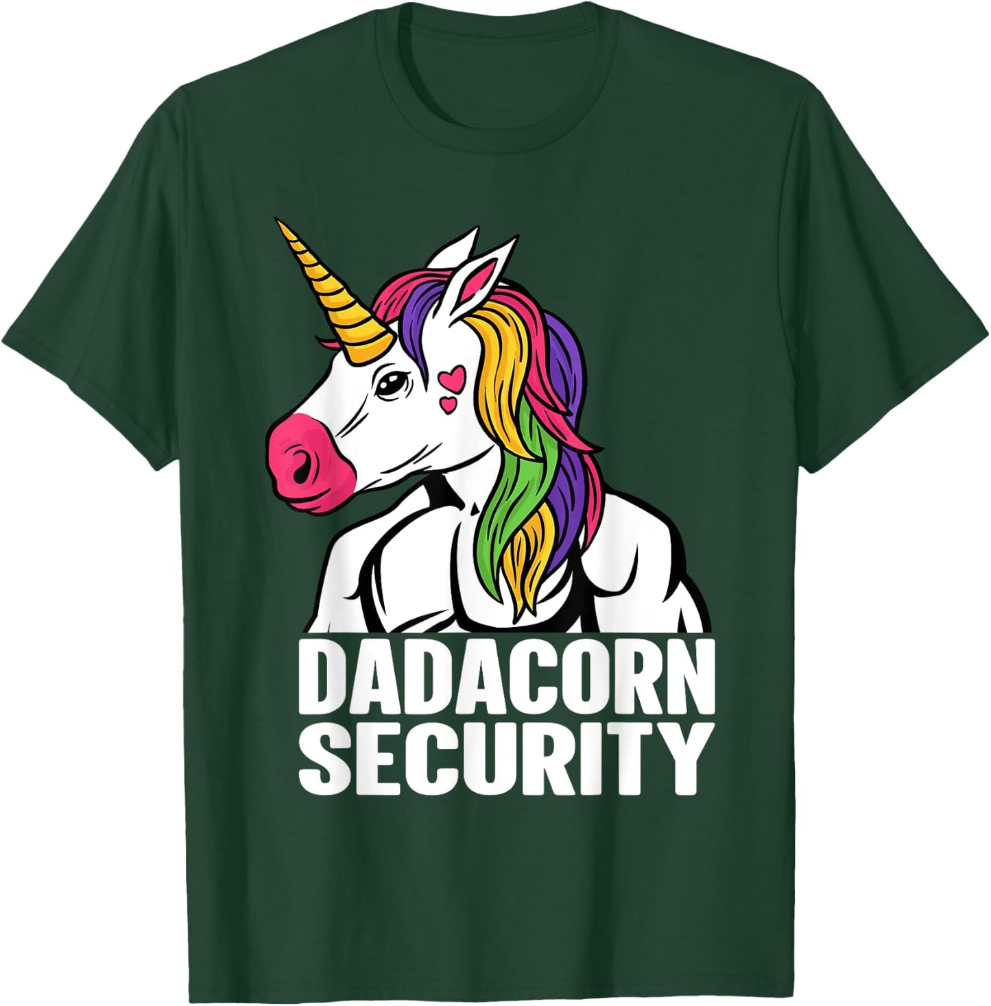 Unicorn Headband Adult Unicorn Onesie Unicorn Security T-Shirt - T-Shirt | Forest
