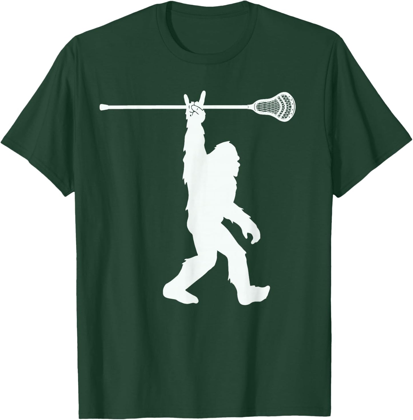 Lacrosse-Shirt Vintage Lax Bigfoot Sasquatch Youth Men Boys T-Shirt - T-Shirt | Forest