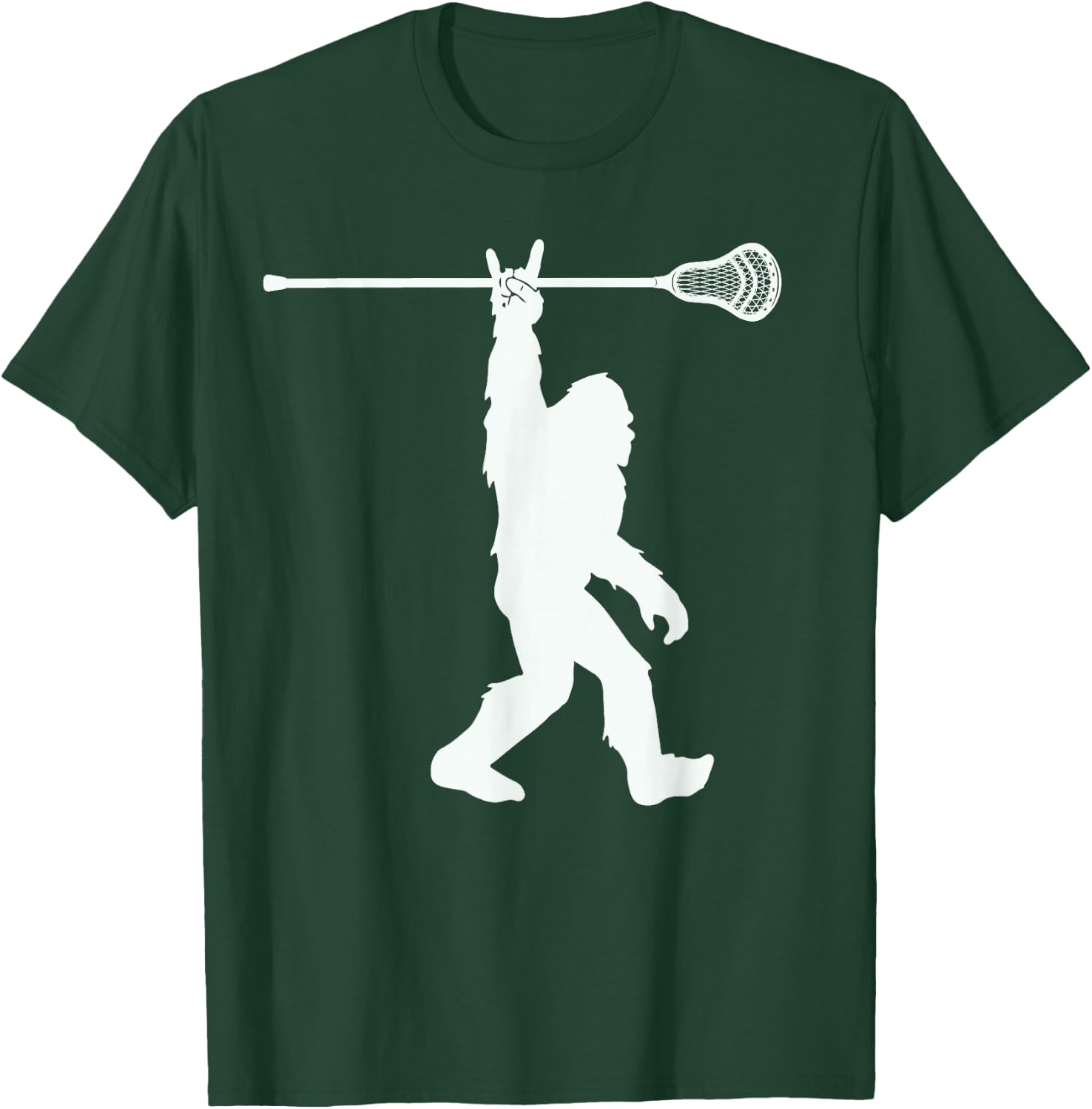 Lacrosse-Shirt Vintage Lax Bigfoot Sasquatch Youth Men Boys T-Shirt - T-Shirt | Forest