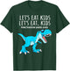 Funny Lets Eat Kids Punctuation Saves Lives Dinosaur Trex T-Shirt - T-Shirt | Forest