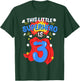 This Little Superhero Is 3 Kids Boys 3rd Birthday Party T-Shirt - T-Shirt | Forest