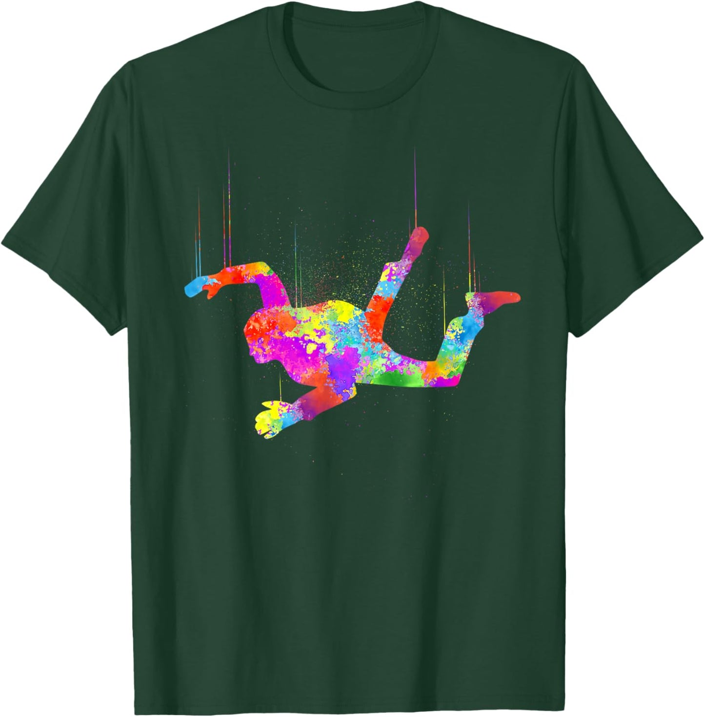 Cool Skydiving Art Women Indoor Skydive Sky Diving T-Shirt - T-Shirt | Forest