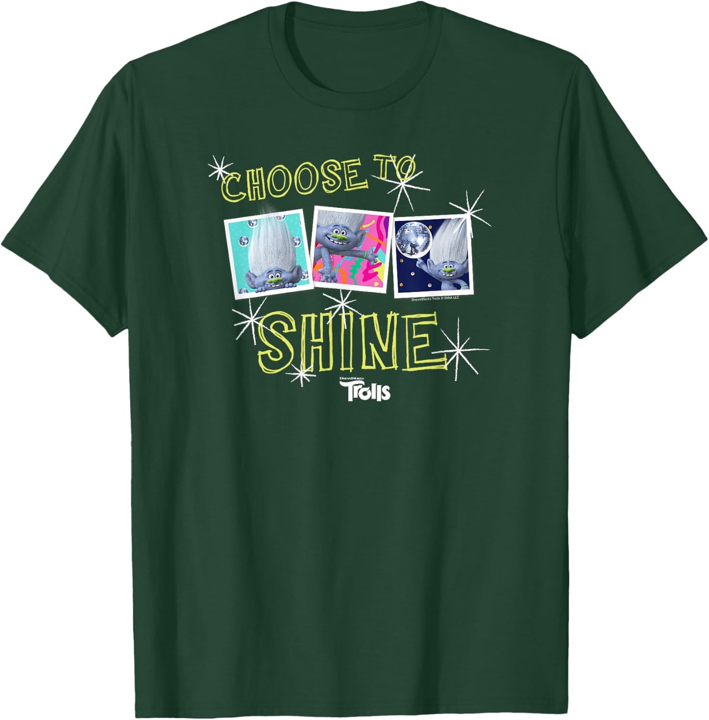 DreamWorks Trolls Tiny Diamond Choose to Shine T-Shirt - T-Shirt | Forest