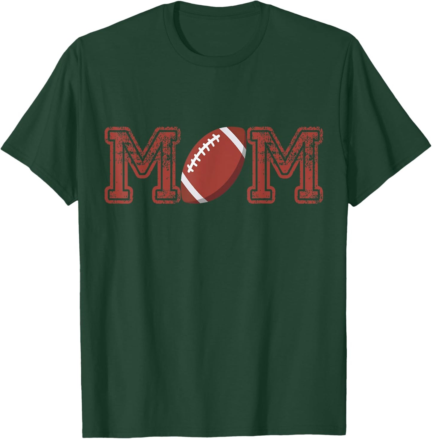 Mom Of The Birthday Boy Football Player Matching Family T-Shirt - T-Shirt | Forest