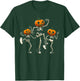 Dancing Skeleton Pumpkin Head Halloween Costume Women Men T-Shirt - T-Shirt | Forest