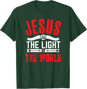 Jesus Is The Light Of The World Christian T-Shirt - T-Shirt | Forest