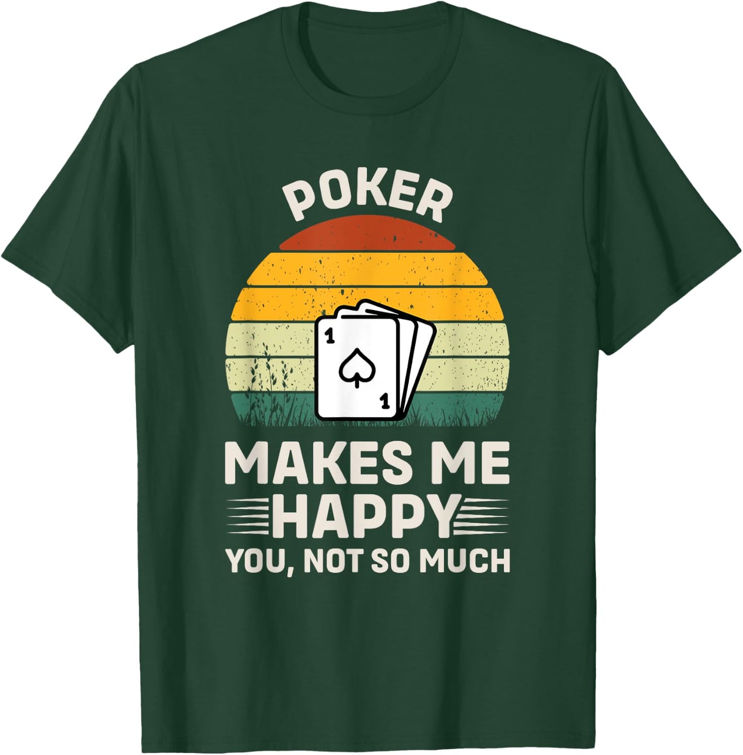 Funny Poker Card Player Casino Gambler Poker T-Shirt - T-Shirt | Forest