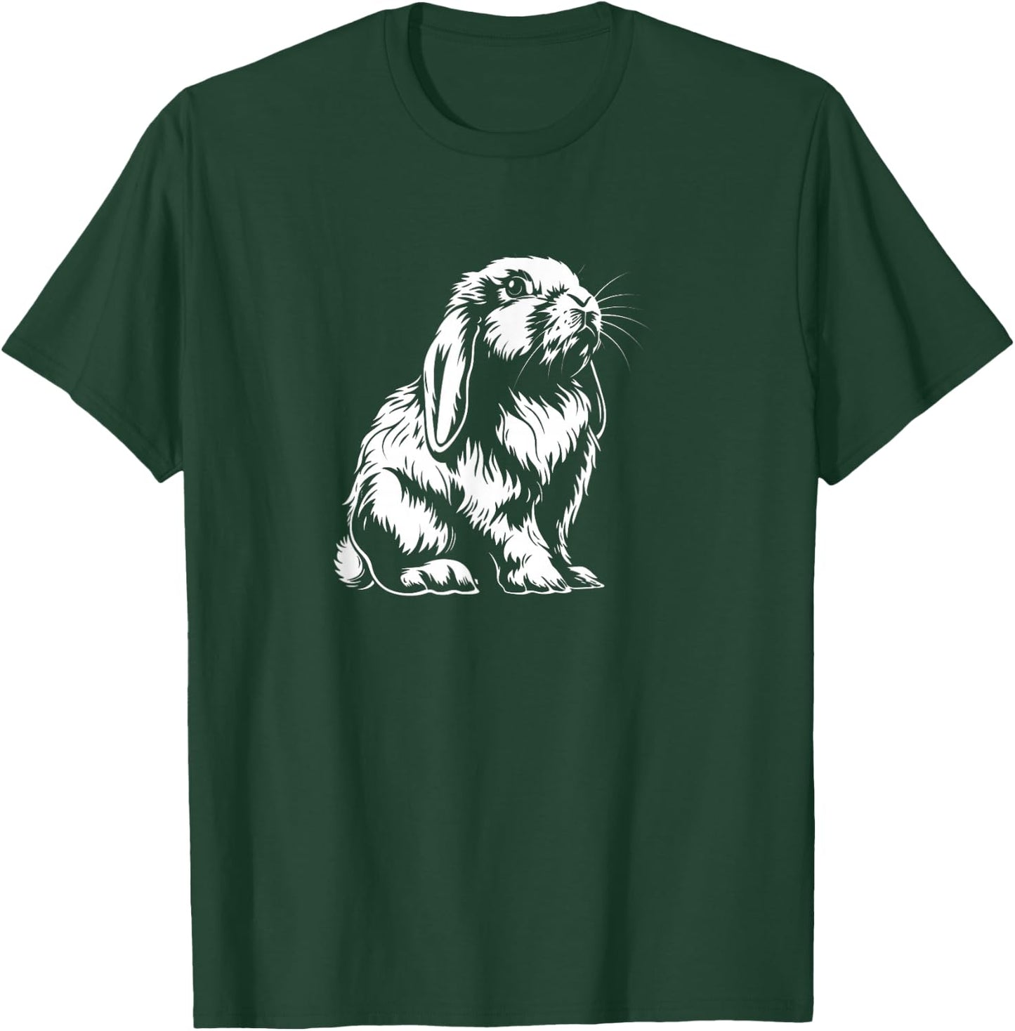 Vintage Retro Mini Holland Lop Bunny Rabbit Lover T-Shirt - T-Shirt | Forest