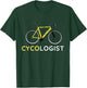 Cycologist Shirt Cycling Bicycle Cyclist Road Bike Yellow T-Shirt - T-Shirt | Forest