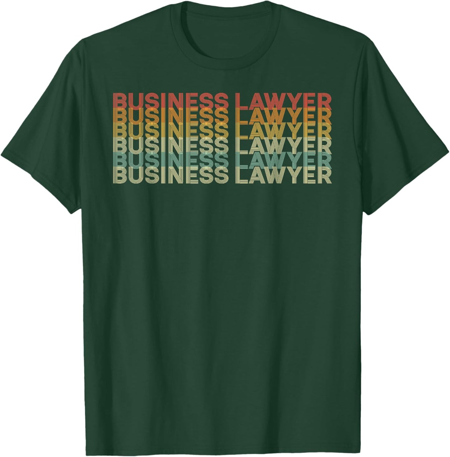Retro 70s Business Lawyer Job Title T-Shirt - T-Shirt | Forest