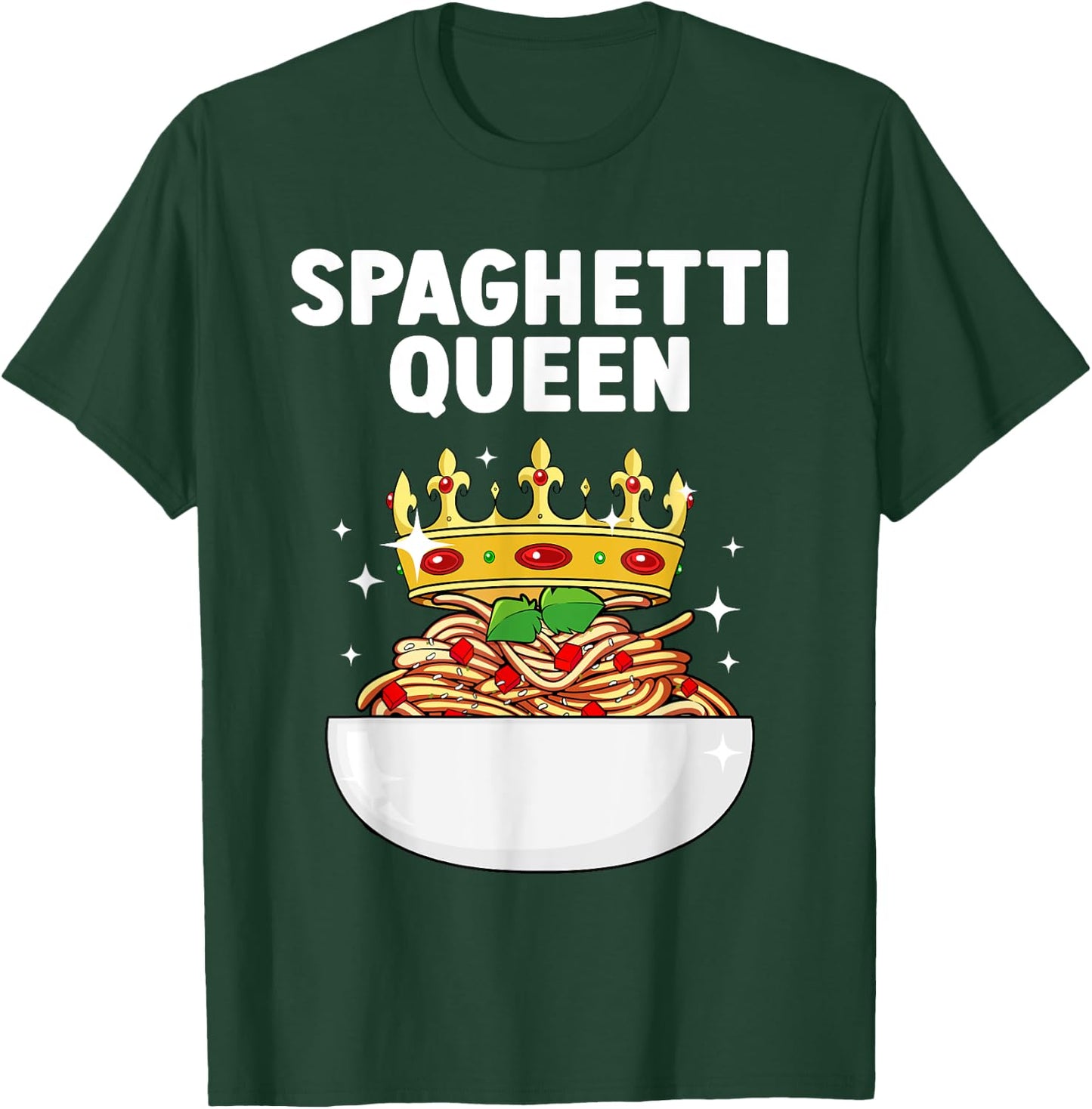 Cool Spaghetti Art Girls Italian Food Pasta Lover T-Shirt - T-Shirt | Forest
