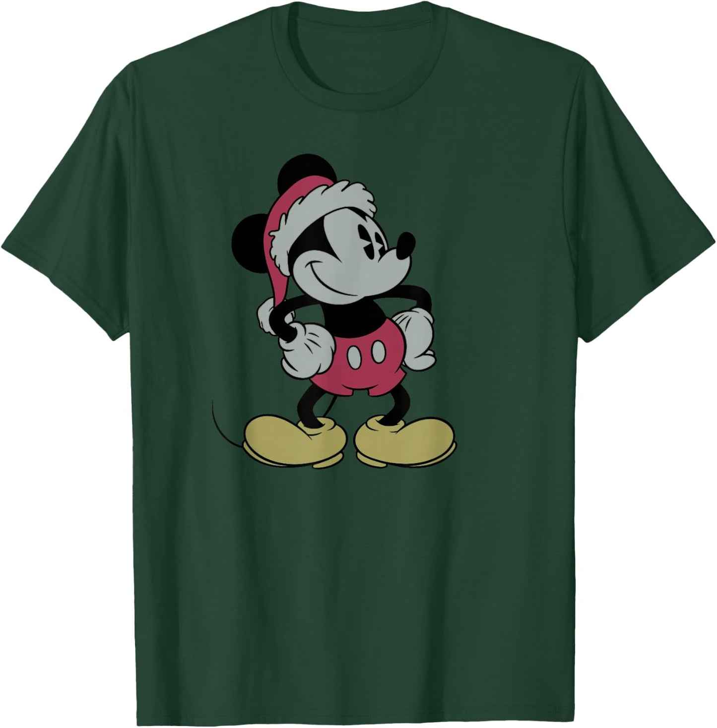 Disney - Vintage Santa Mickey T-Shirt - T-Shirt | Forest