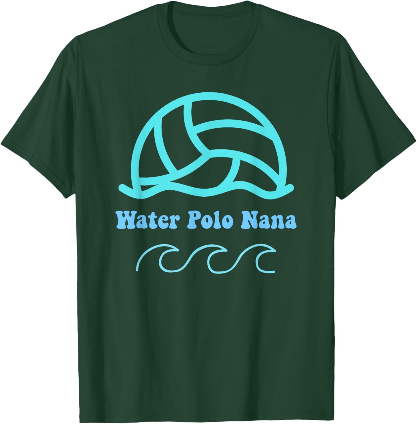 Water Polo Nana Grandma Retro Groovy Summer Sports T-Shirt - T-Shirt | Forest