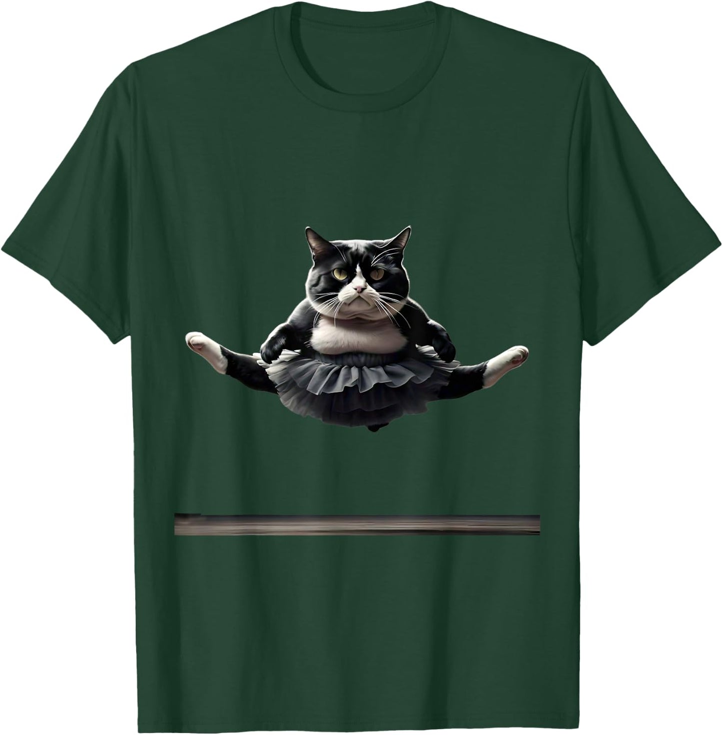 Funny Ballet Kitty Cat Doing the Splits. Women T-Shirt - T-Shirt | Forest