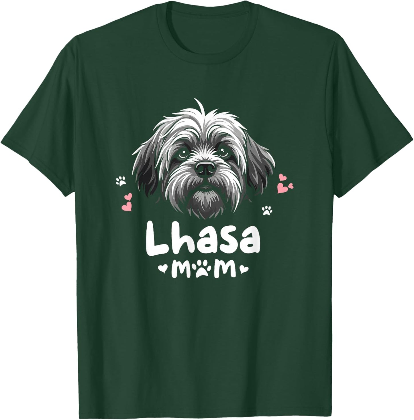 Lhasa Mom Lhasa Apso Dog T-Shirt - T-Shirt | Forest