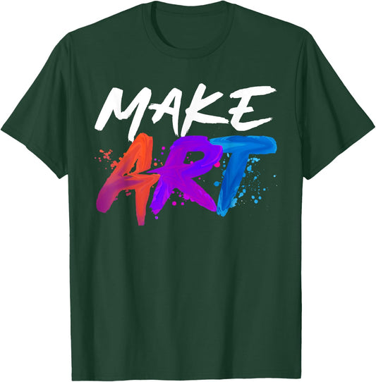 Cool Art Design Women Artists Art Painter Painting T-Shirt - T-Shirt | Forest