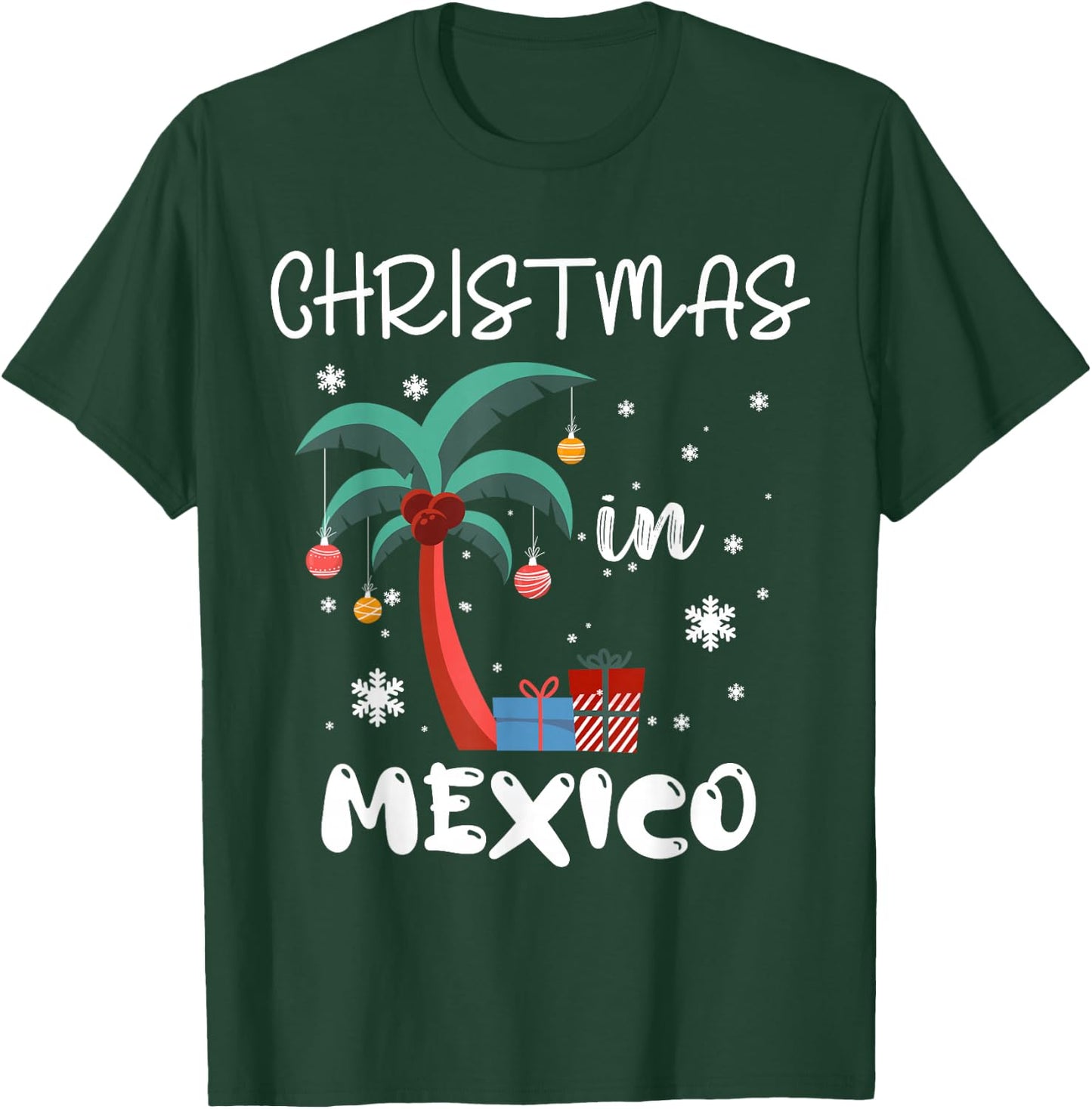 Christmas In MEXICO Trip 2025 Family Reunion Matching T-Shirt - T-Shirt | Forest