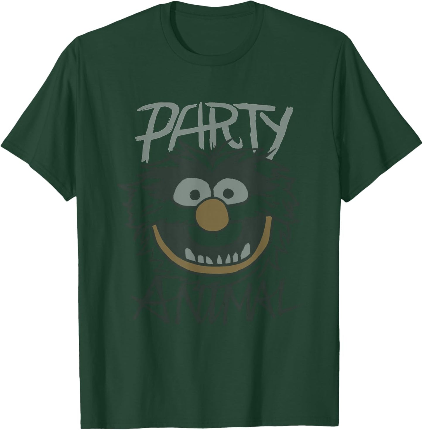 Disney The Muppets Party Animal Big Face Retro Chest Poster T-Shirt - T-Shirt | Forest