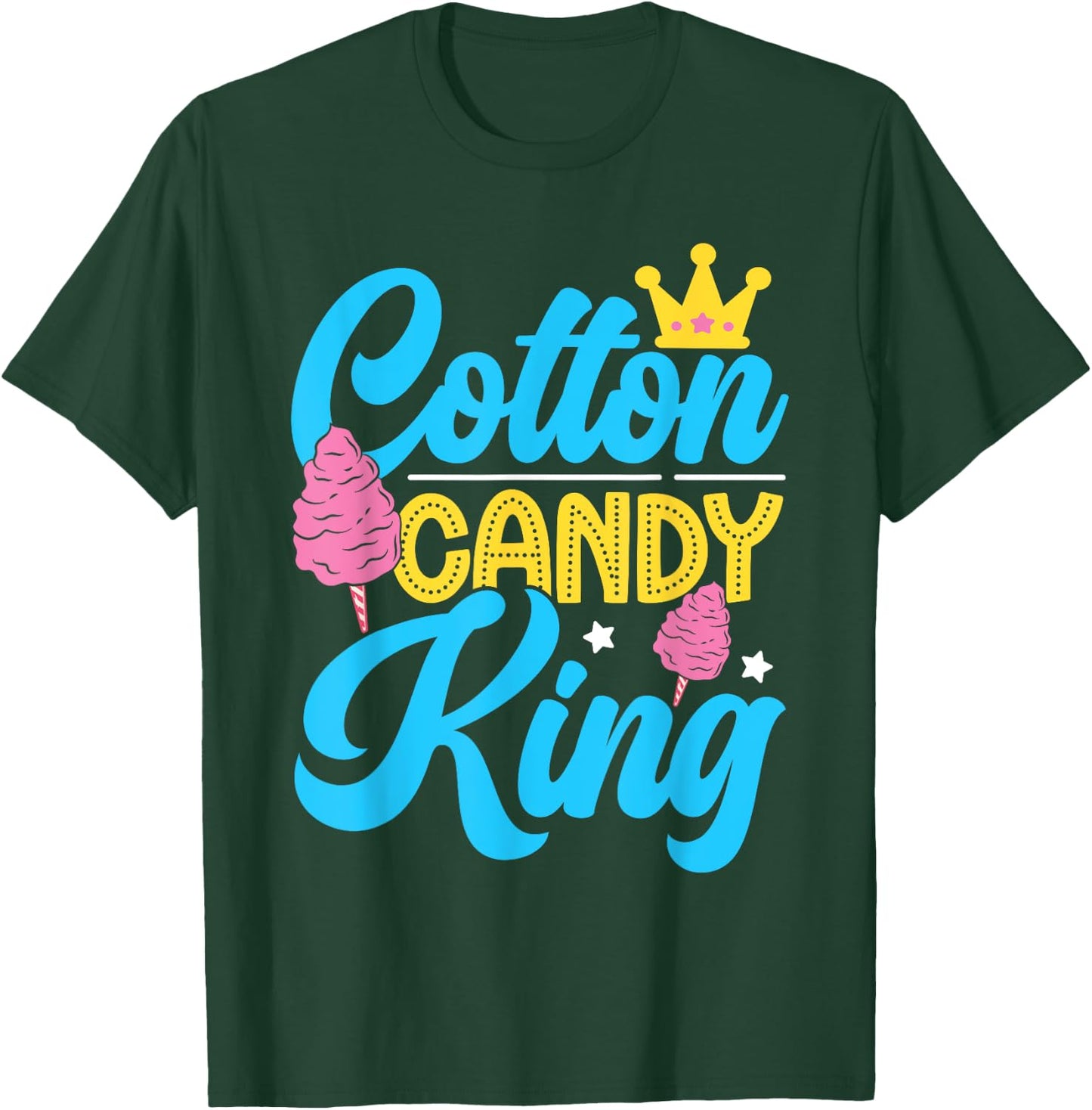 Funny Cotton Candy King Quote Boys Flavored Candies T-Shirt - T-Shirt | Forest