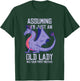 Dragon Old Lady Funny Purple Fantasy Grandma Quote Graphic T-Shirt - T-Shirt | Forest