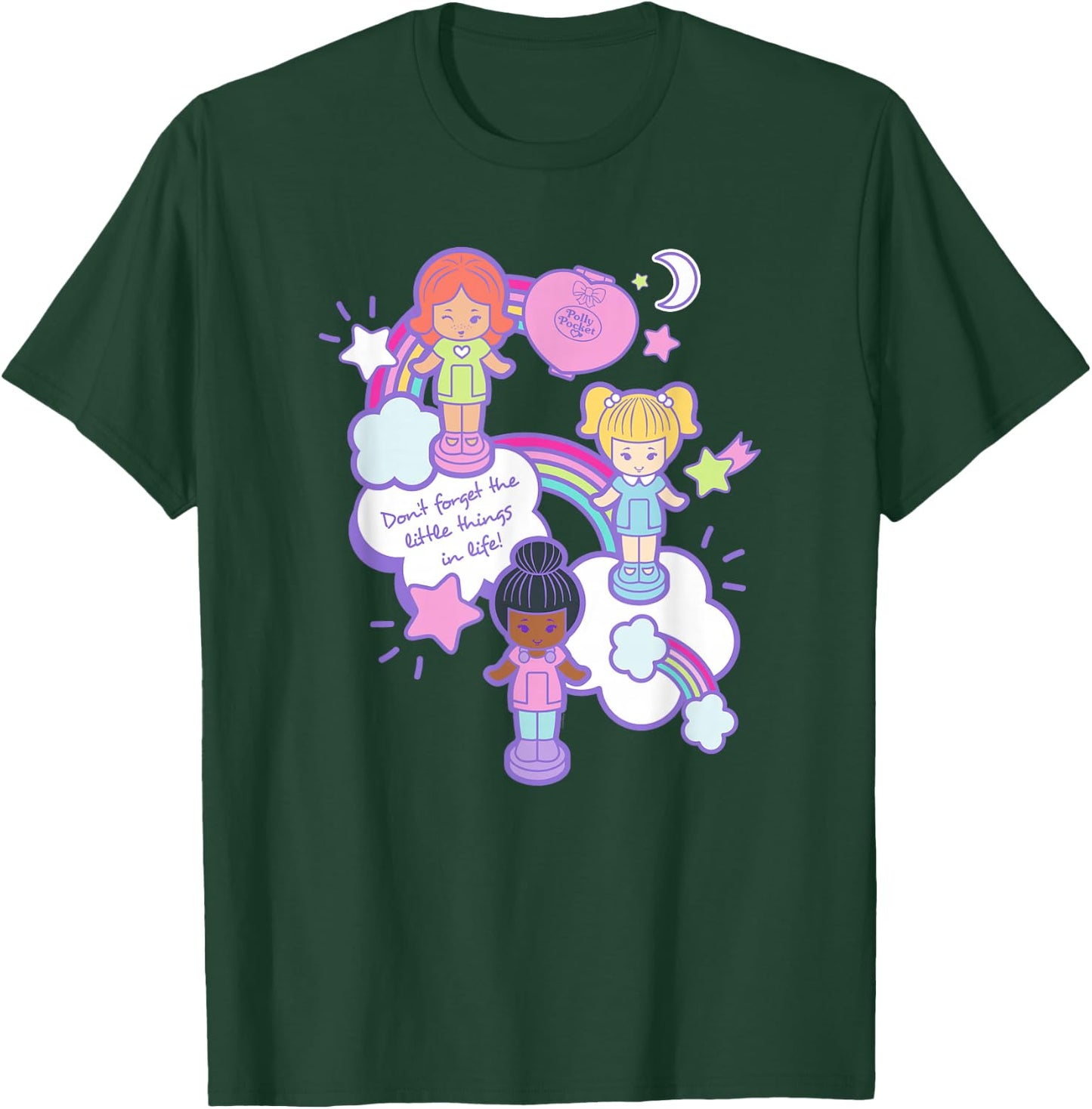 Polly Pocket - Don't Forget The Little Things in Life T-Shirt - T-Shirt | Forest