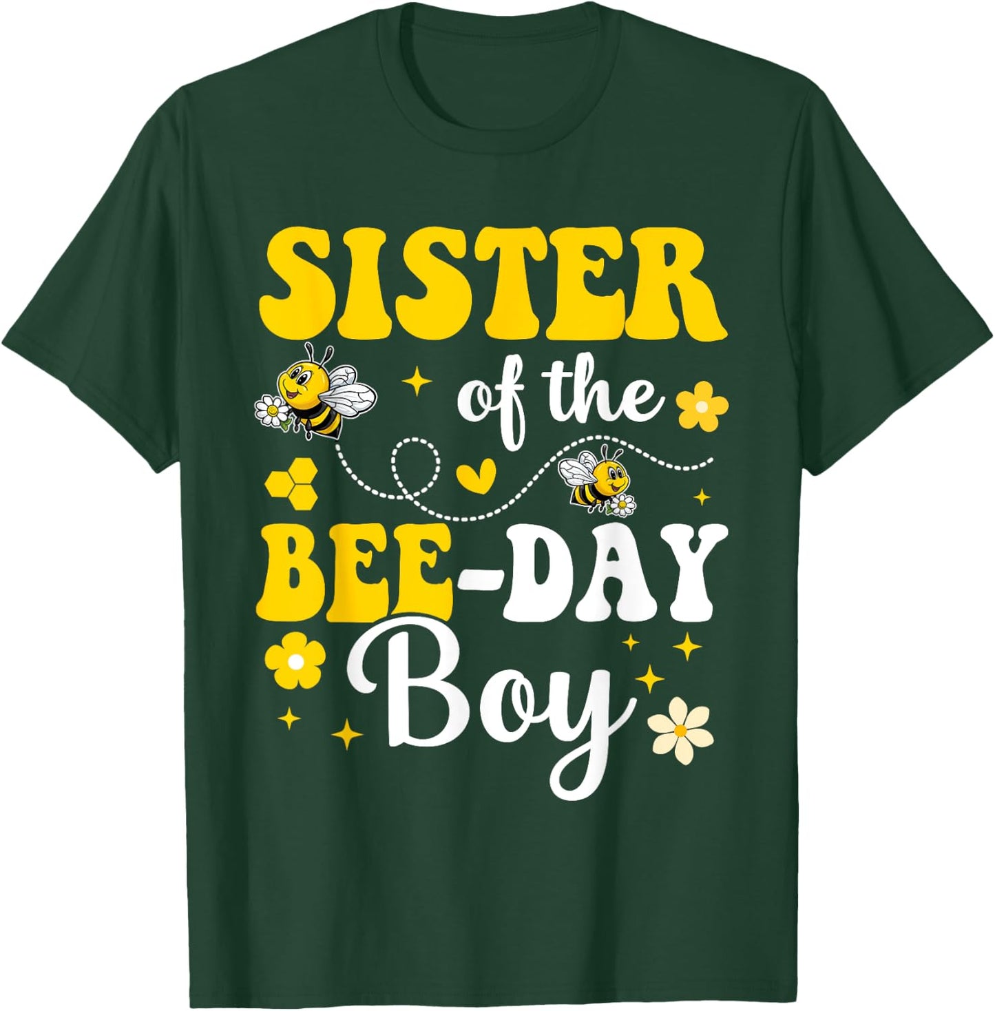 Sister of the Bee Day Boy Birthday Party Matching Family T-Shirt - T-Shirt | Forest