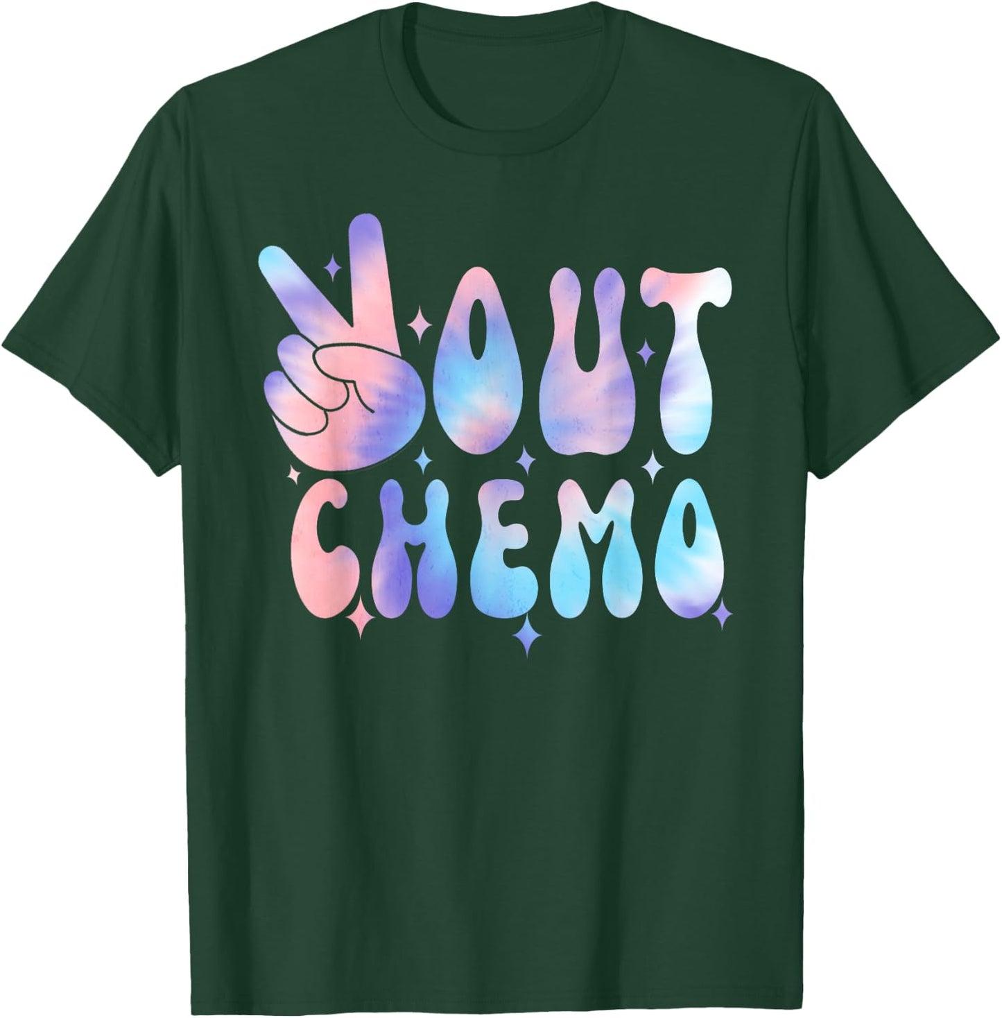 Peace-Out Chemo Last Day Of Chemo End Chemotherapy Cancer , Small, Black T-Shirt - T-Shirt | Forest