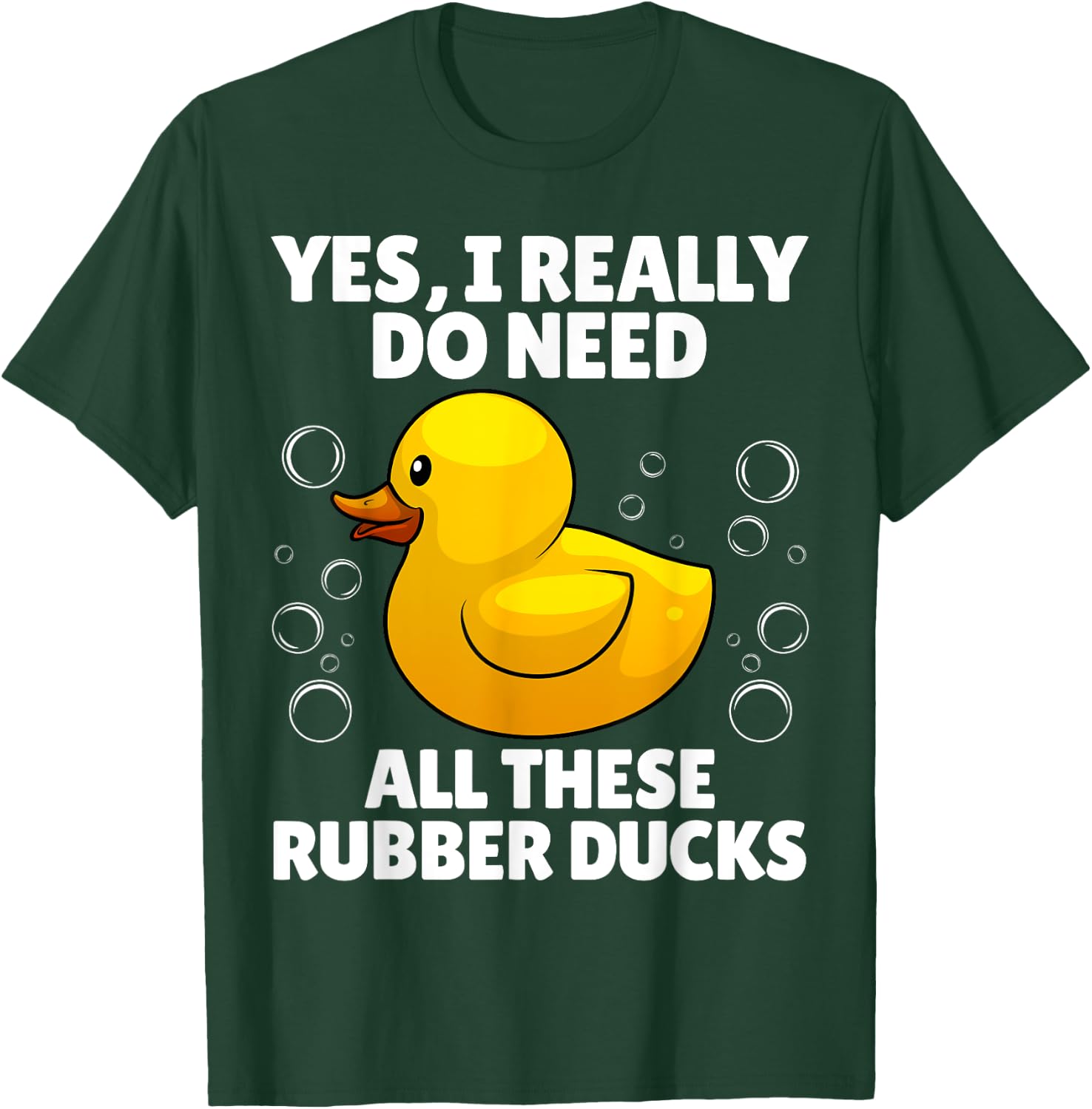Rubber Duck Art Women Yellow Rubber Ducky Duck Lover T-Shirt - T-Shirt | Forest