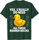 Rubber Duck Art Women Yellow Rubber Ducky Duck Lover T-Shirt - T-Shirt | Forest