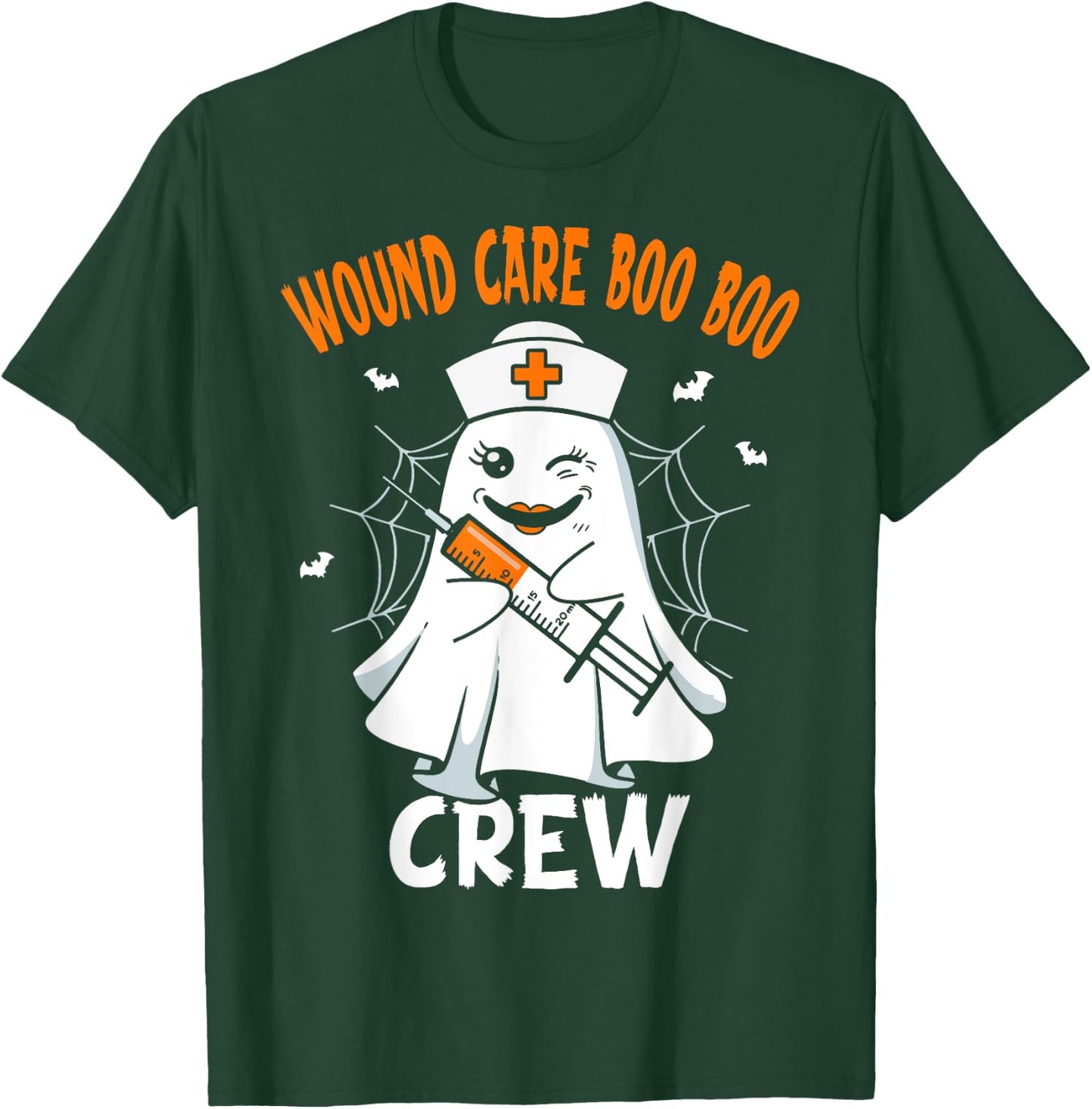 Wound Care Nurse Boo Crew Nurse Halloween Costume T-Shirt - T-Shirt | Forest