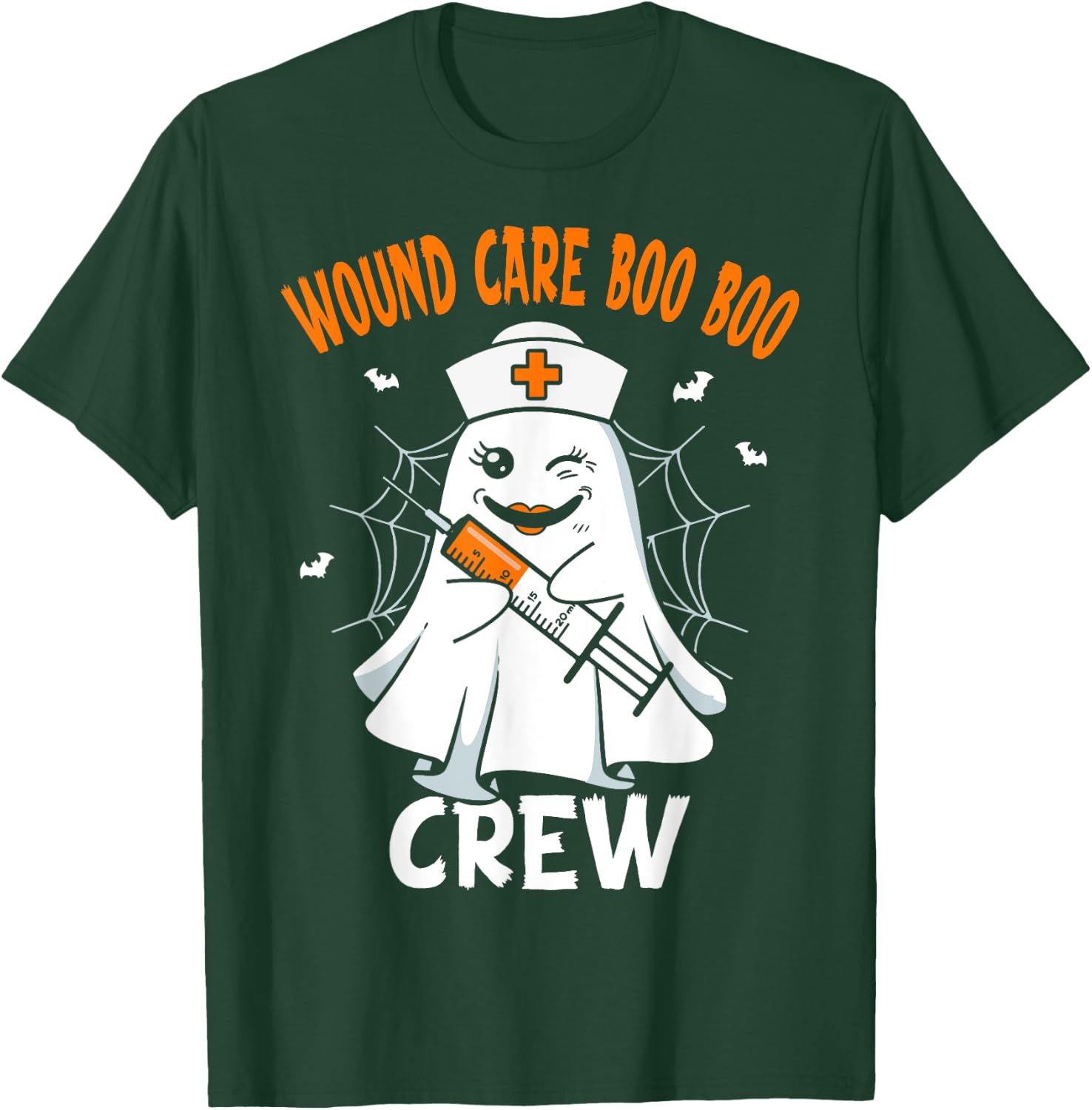 Wound Care Nurse Boo Crew Nurse Halloween Costume T-Shirt - T-Shirt | Forest
