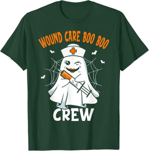 Wound Care Nurse Boo Crew Nurse Halloween Costume T-Shirt - T-Shirt | Forest