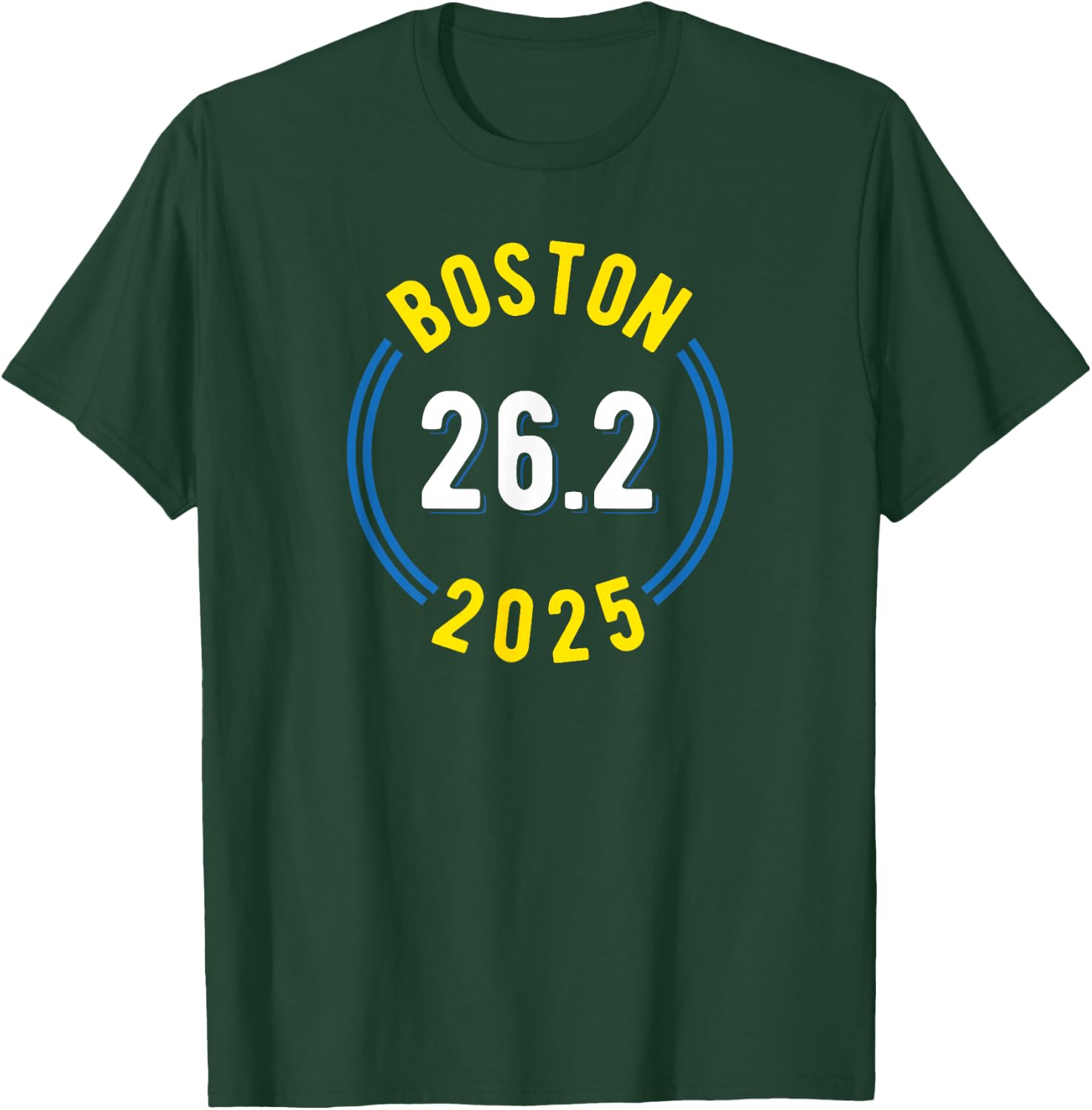 Boston 26.2 2025 Marathon T-Shirt - T-Shirt | Forest