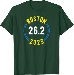 Boston 26.2 2025 Marathon T-Shirt - T-Shirt | Forest