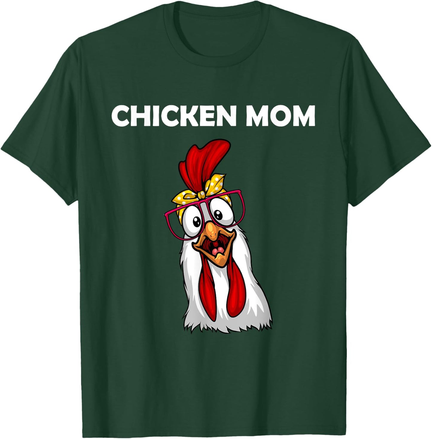 Funny Chicken Mom Girls Lady Chicken Farmer T-Shirt - T-Shirt | Forest
