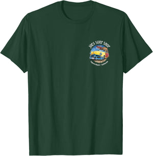 Joe's Surf Vintage Woody Wagon Logo Graphic T-Shirt - T-Shirt | Forest