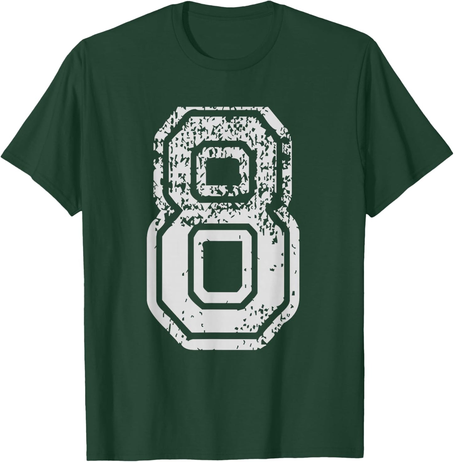 Team Jersey Uniforms Number 8 Eight School Sports Birthdays T-Shirt - T-Shirt | Forest