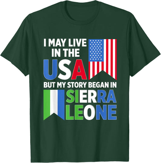 Sierra Leone Flag T-Shirt - T-Shirt | Forest