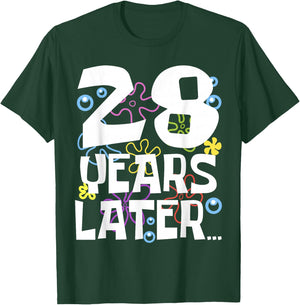28 YEARS LATER 28th 28 year Old Birthday Gifts Men T-Shirt - T-Shirt | Forest