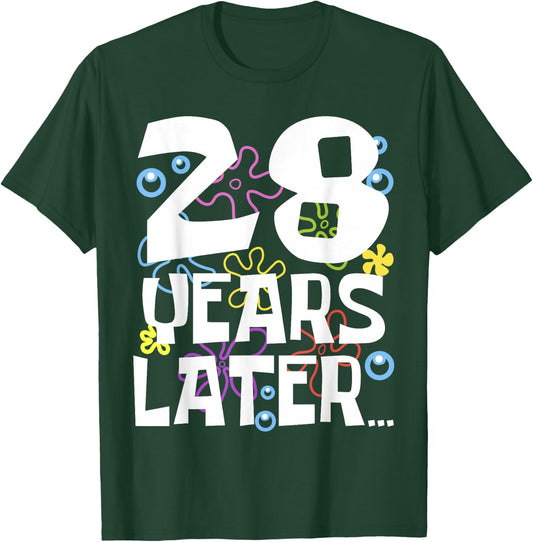 28 YEARS LATER 28th 28 year Old Birthday Gifts Men T-Shirt - T-Shirt | Forest