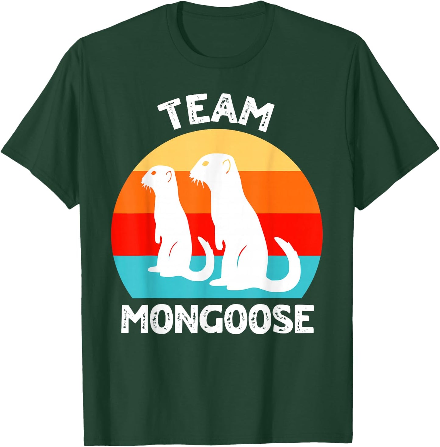 Funny Mongooses , Small, Black T-Shirt - T-Shirt | Forest