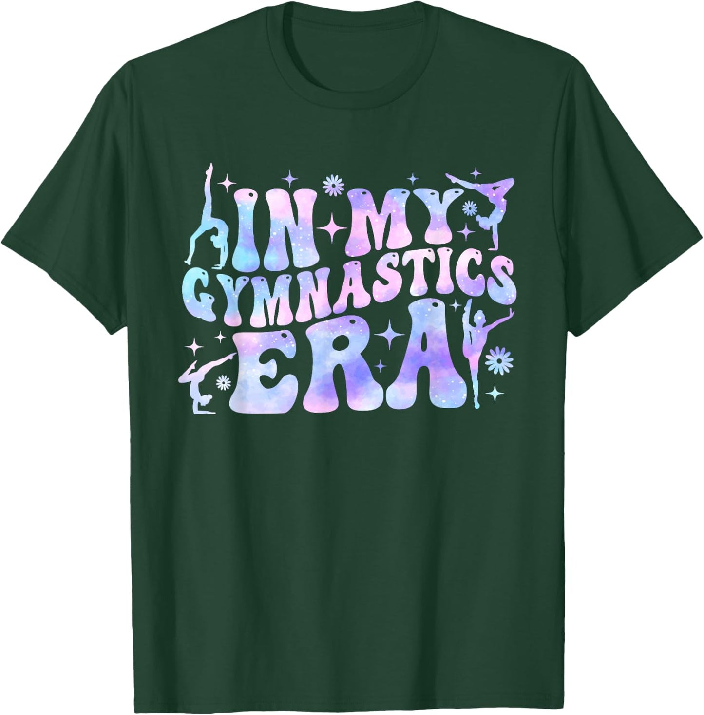 In My Gymnastics Era Women Girls Retro Gymnast Exercise T-Shirt - T-Shirt | Forest