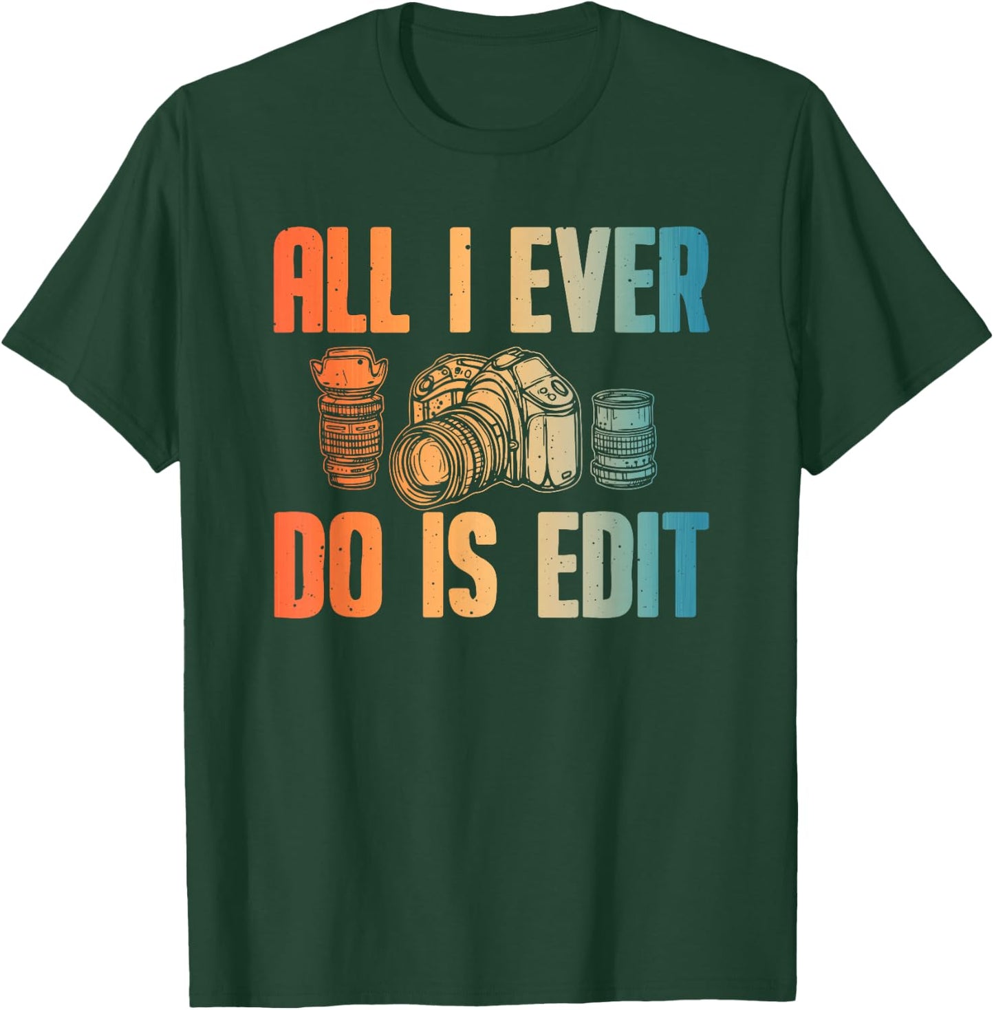 Cool Photography Art Women Photographer Camera Lover T-Shirt - T-Shirt | Forest