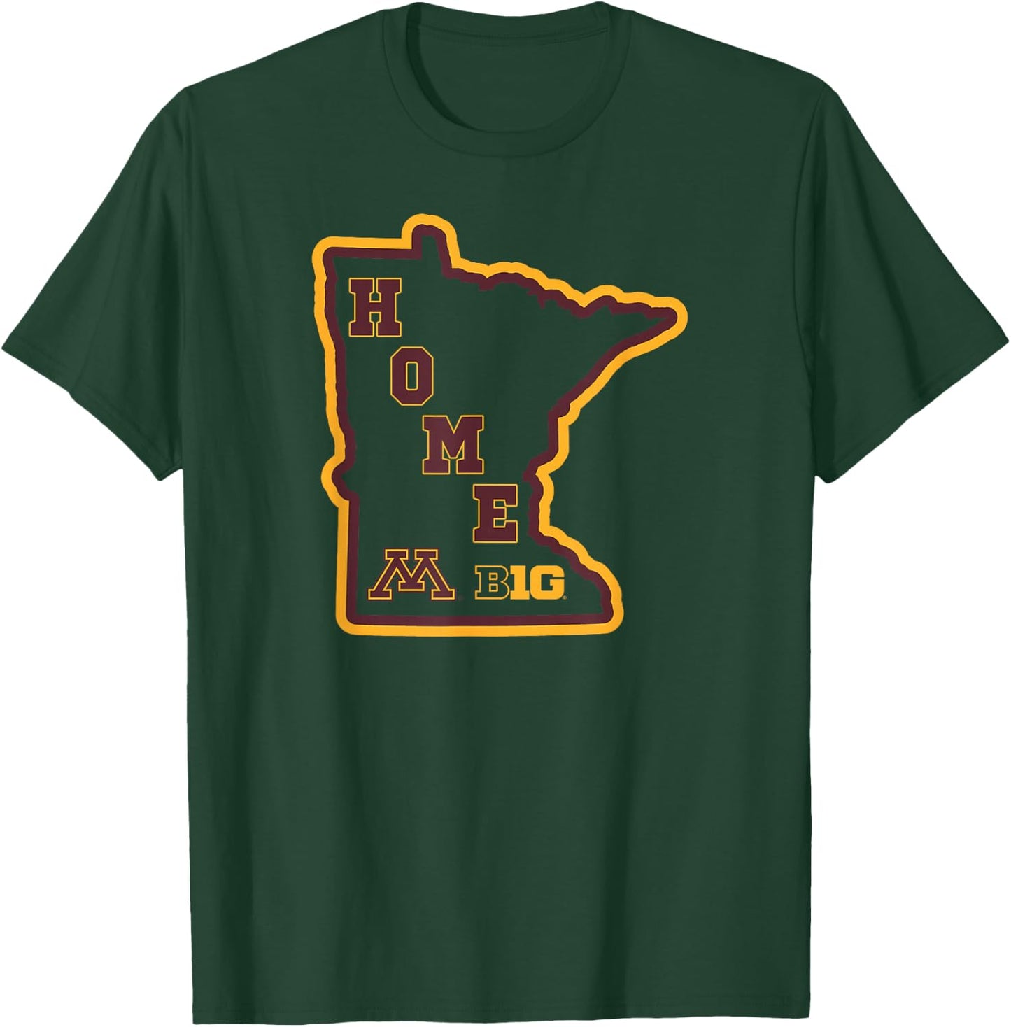 Minnesota Golden Gophers Big 10 Home State T-Shirt - T-Shirt | Forest