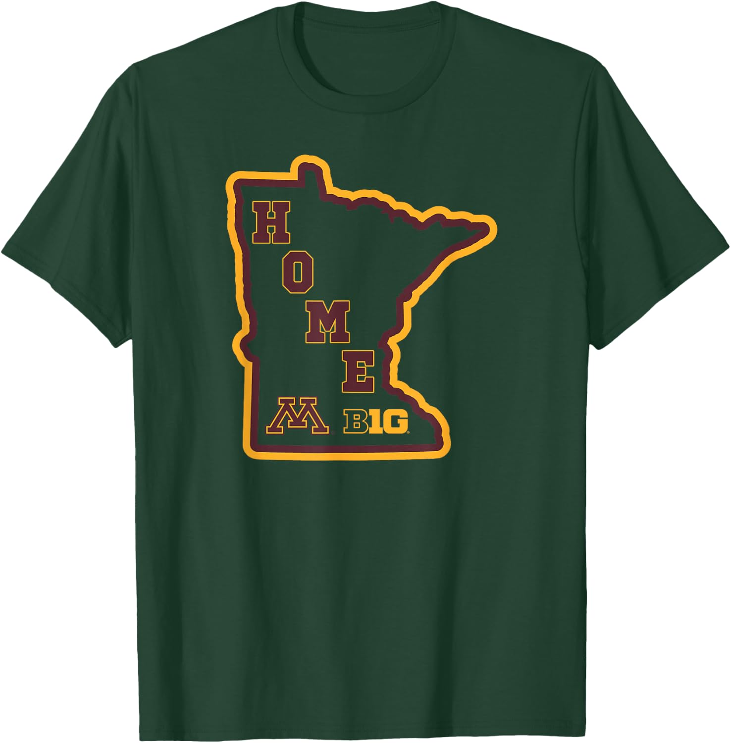 Minnesota Golden Gophers Big 10 Home State T-Shirt - T-Shirt | Forest