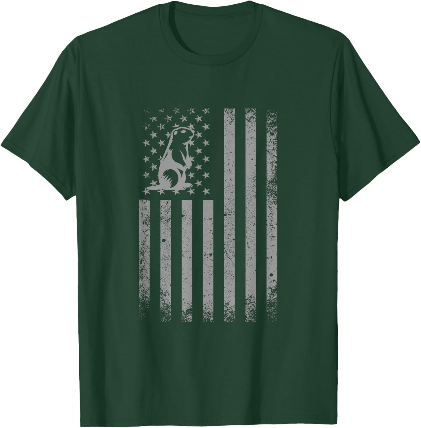 American Flag Prairie Dog Shirt Patriotic Prairie Dogs Men Women Kids T-Shirt - T-Shirt | Forest