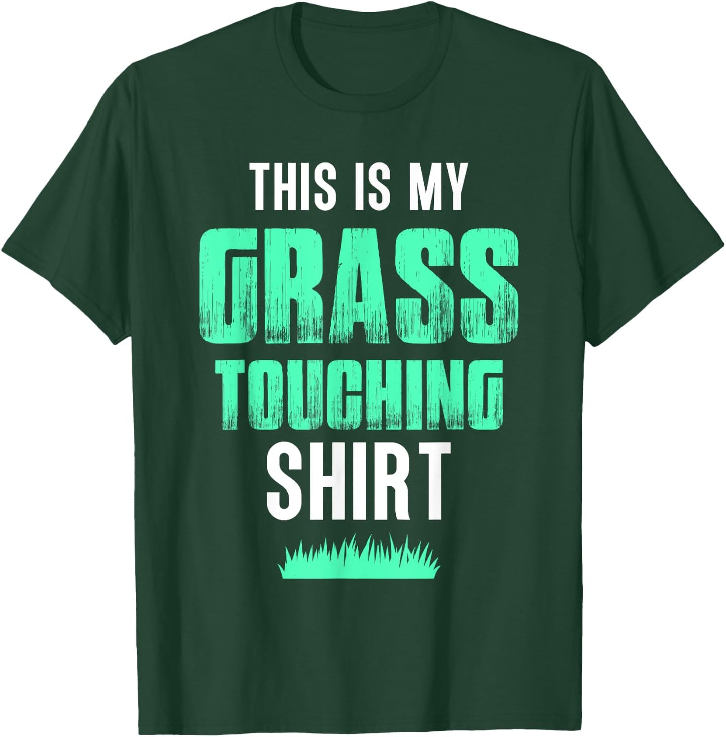 Touch Grass Outside Funny Meme Joke Touch Grass T-Shirt - T-Shirt | Forest