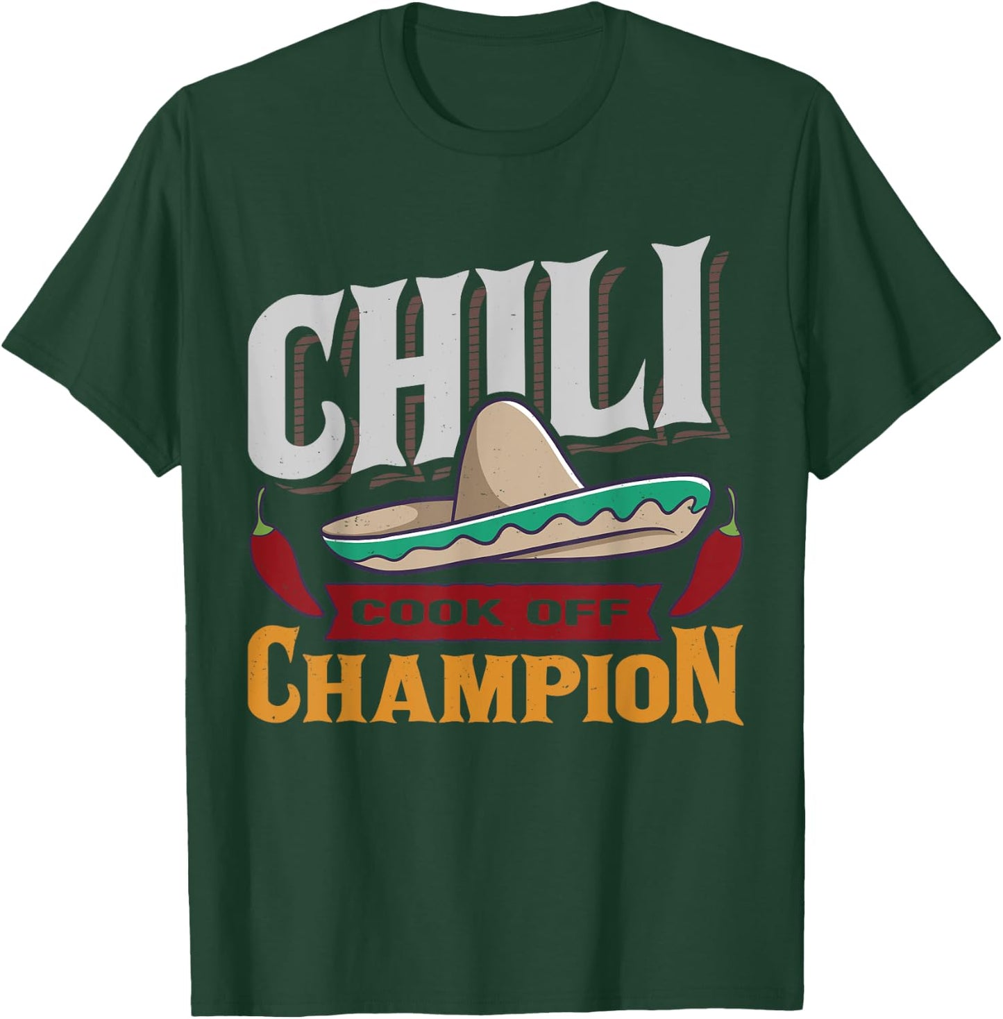 Chili Cook Off Champion Cooking Competition Team Award T-Shirt - T-Shirt | Forest